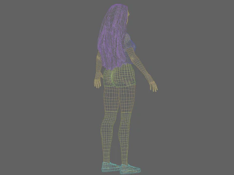 Basic sweet Woman V32448 3D Model