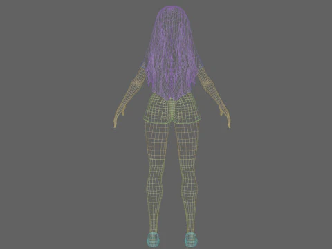 Basic sweet Woman V32448 3D Model