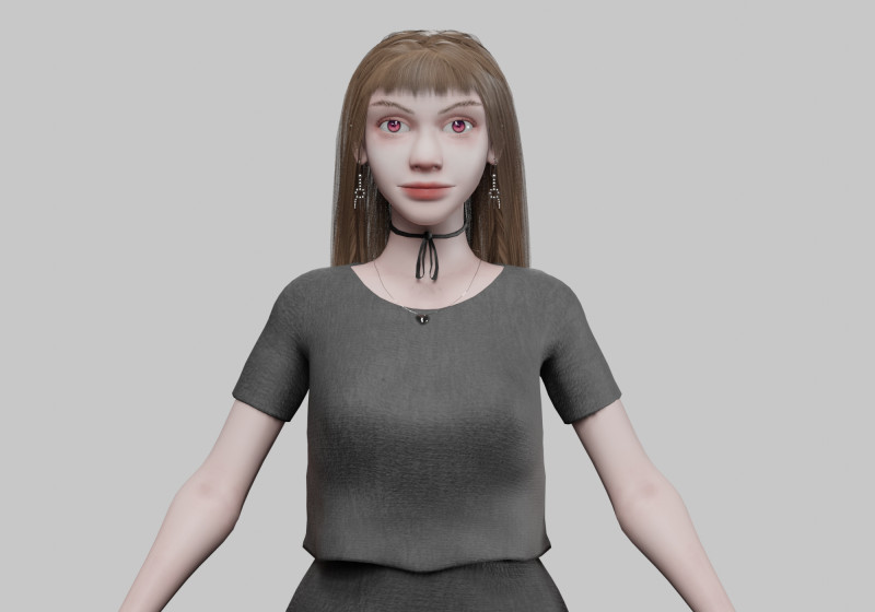 Beautiful Basic Woman V32497 Modelo 3D .c4d .max .obj .3ds .fbx .stl .blend 