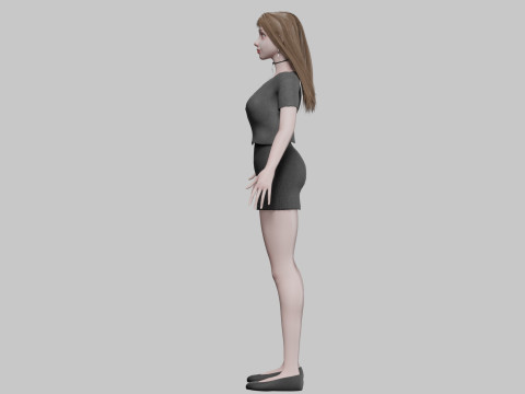 Beautiful Basic Woman V32497 Modelo 3D