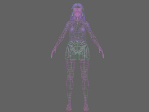 Beautiful Basic Woman V32497 Modelo 3D