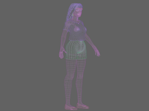 Beautiful Basic Woman V32497 Modelo 3D