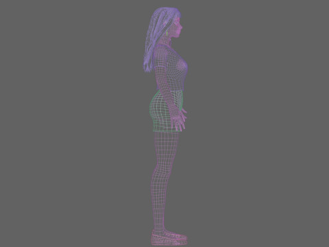 Beautiful Basic Woman V32497 Modelo 3D