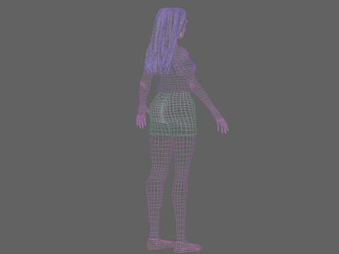 Beautiful Basic Woman V32497 Modelo 3D