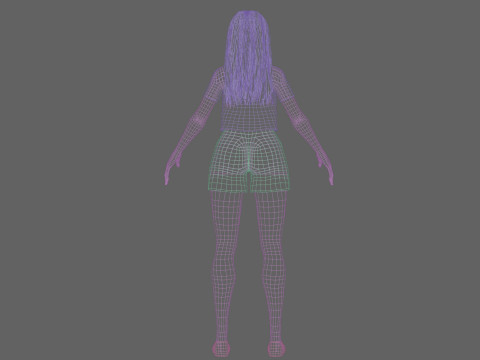 Beautiful Basic Woman V32497 Modelo 3D