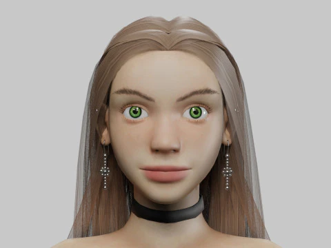 Beautiful Pretty Woman V32418 3D Model