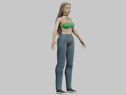 Beautiful Pretty Woman V32418 3D Model