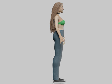 Beautiful Pretty Woman V32418 3D-Modell