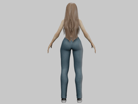 Beautiful Pretty Woman V32418 3D-Modell