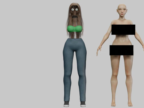 Beautiful Pretty Woman V32418 3D Model