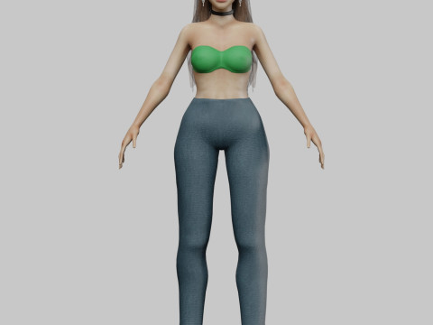 Beautiful Pretty Woman V32418 3D-Modell