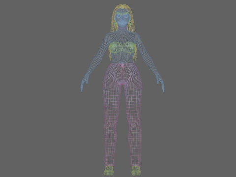 Beautiful Pretty Woman V32418 3D Model