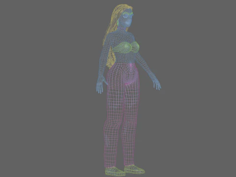 Beautiful Pretty Woman V32418 3D Model