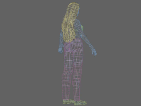 Beautiful Pretty Woman V32418 3D Model