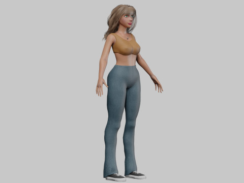 Beautiful young woman V33065 Modelo 3D