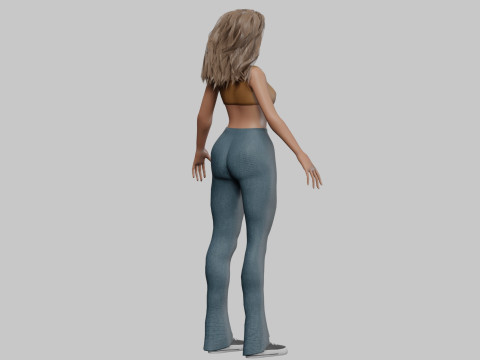 Beautiful young woman V33065 Modelo 3D