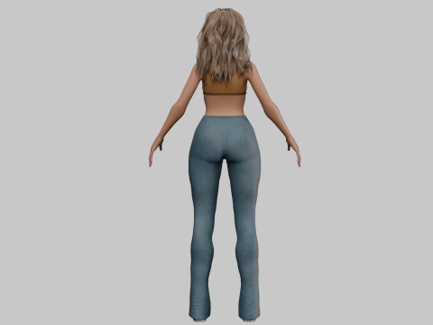 Beautiful young woman V33065 Modelo 3D