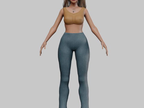 Beautiful young woman V33065 Modelo 3D