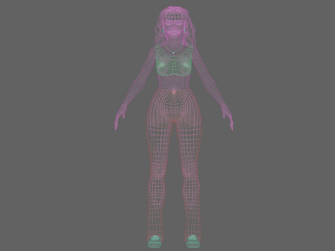 Beautiful young woman V33065 Modelo 3D