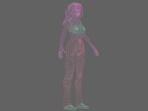 Beautiful young woman V33065 Modelo 3D