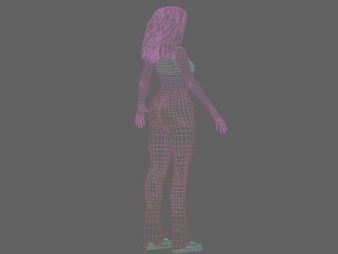 Beautiful young woman V33065 Modelo 3D