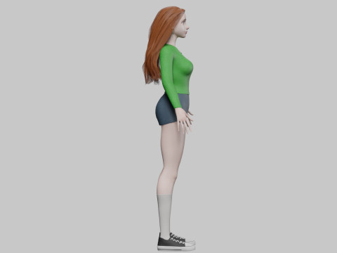 Cartoon Pretty Woman V36241 3D मॉडल