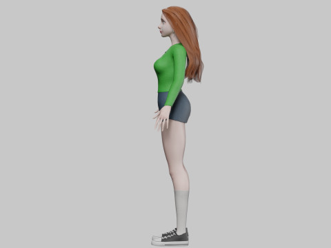 Cartoon Pretty Woman V36241 3D मॉडल