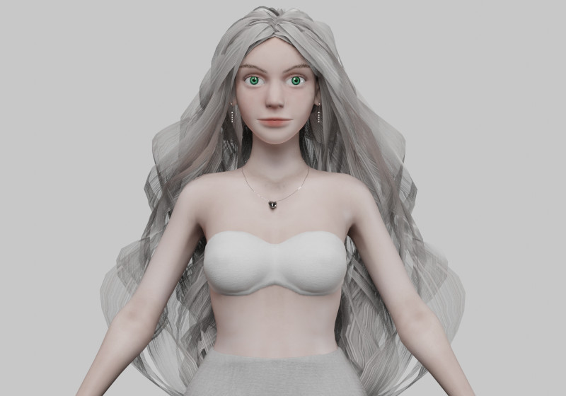 Classic Basic Woman V34941 3D Model .c4d .max .obj .3ds .fbx .stl .blend 