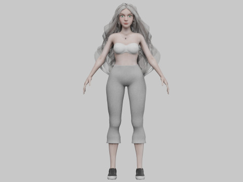 Classic Basic Woman V34941 3D Model