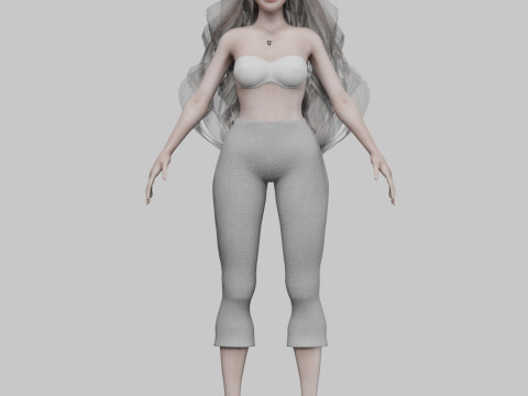 Classic Basic Woman V34941 3D Model