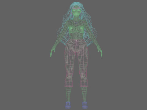 Classic Basic Woman V34941 3D Model