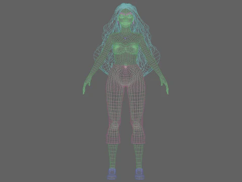 Classic Basic Woman V34941 3D Model