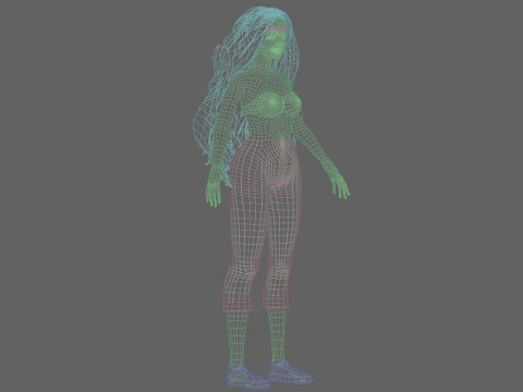 Classic Basic Woman V34941 3D Model