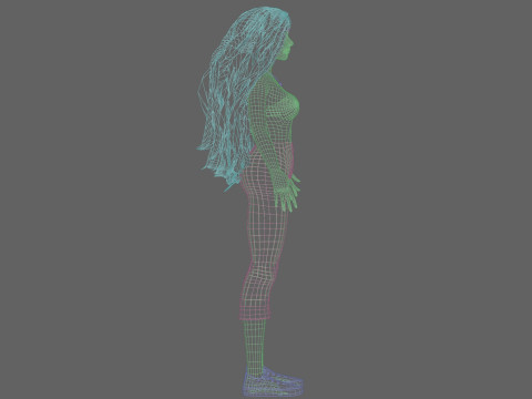 Classic Basic Woman V34941 3D Model