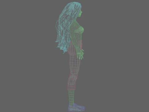 Classic Basic Woman V34941 3D Model