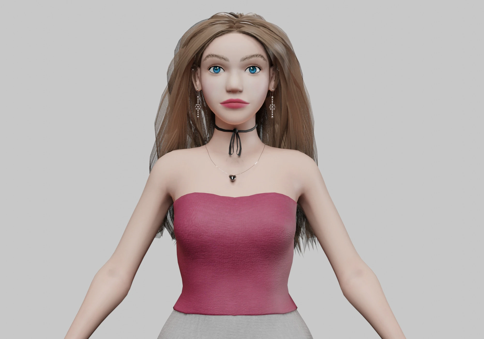 Classic Pretty Woman V31060 3D Model .c4d .max .obj .3ds .fbx .stl .blend 