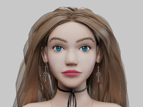 Classic Pretty Woman V31060 3D Model