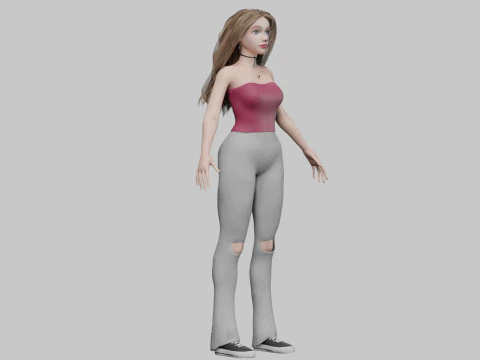 Classic Pretty Woman V31060 3D Model