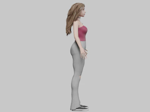 Classic Pretty Woman V31060 3D Model