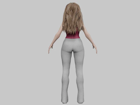Classic Pretty Woman V31060 3D Model