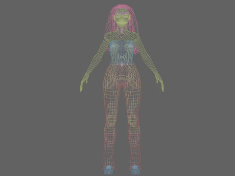 Classic Pretty Woman V31060 3D Model