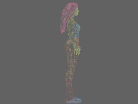 Classic Pretty Woman V31060 3D Model