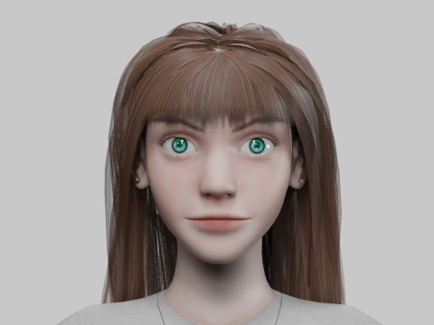 Cool Basic Woman V26999 3D 模型