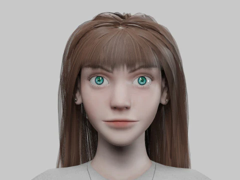 Cool Basic Woman V26999 3D Model