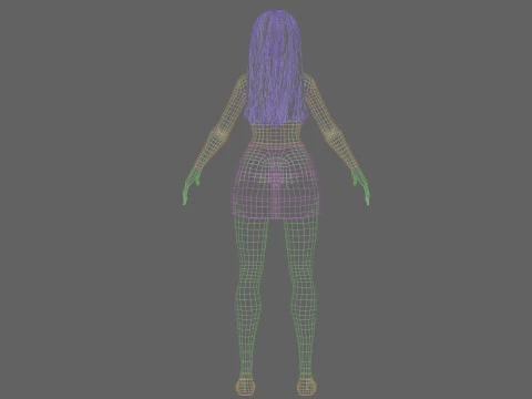 Cool Basic Woman V26999 3D Model