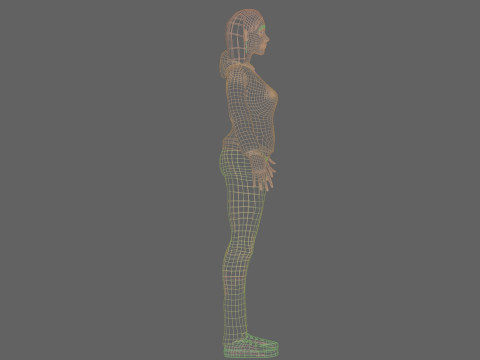 Cool cute Woman V24163 Modelo 3D