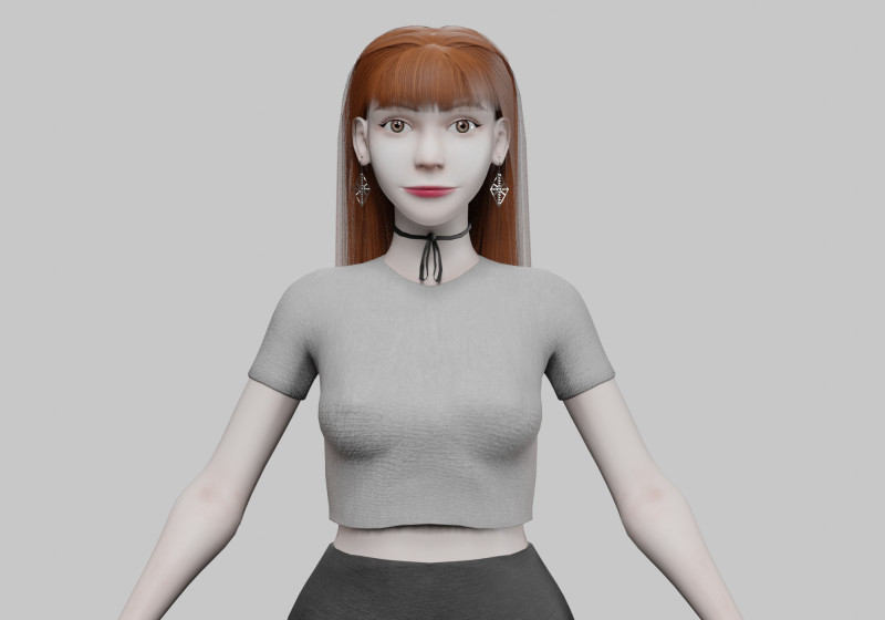 Cool Pretty Woman V31364 3D 模型 .c4d .max .obj .3ds .fbx .stl .blend 