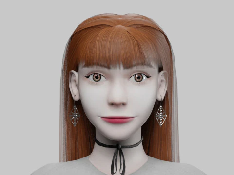 Cool Pretty Woman V31364 3D Model