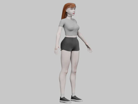 Cool Pretty Woman V31364 3D Model