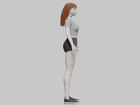 Cool Pretty Woman V31364 3D Model